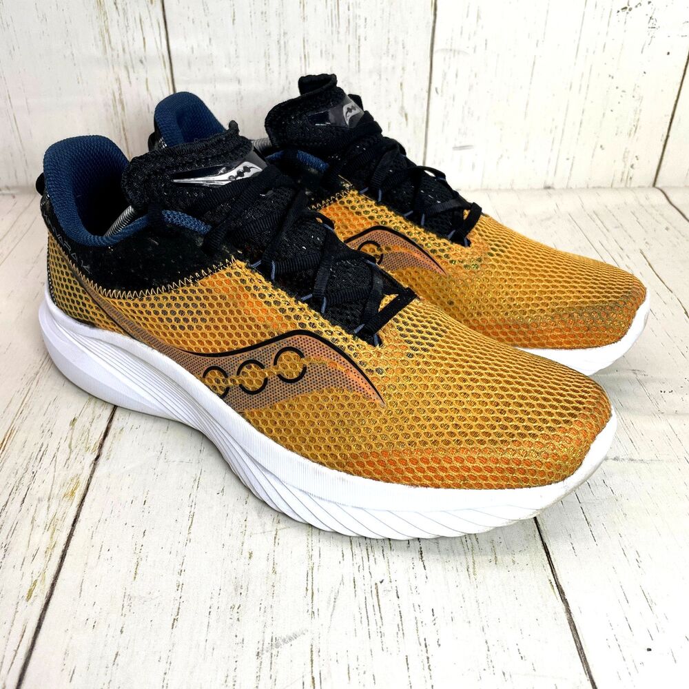 Saucony Mens Kinvara 14 S20823-91 Yellow Running Shoes Sneakers Size 12 Comfort